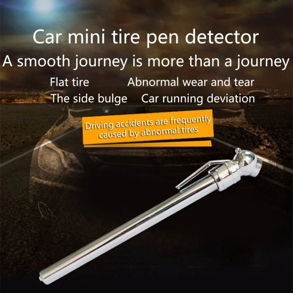 Portable Tyre Pressure Gauge Pen 5–50 PSI | Car & Bike Tyre Pressure Gauge Axl