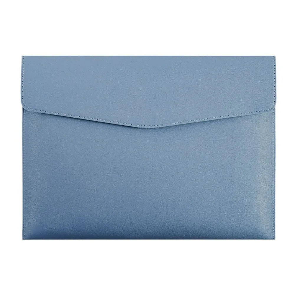PU Leather File Folder A4/A5 – Document Organizer Bag Leather File Folder Axl A4 Light Blue