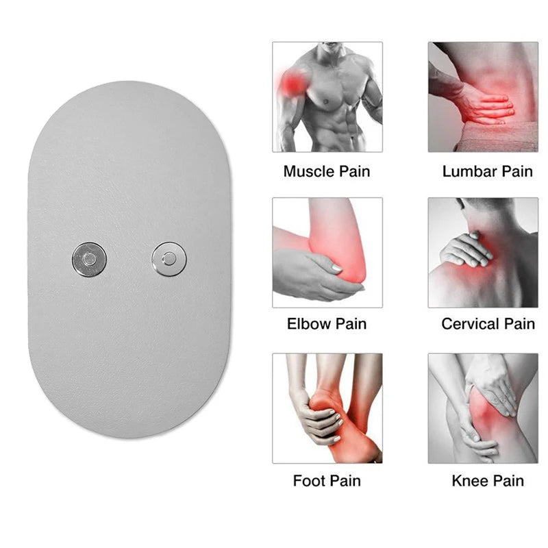Reusable Gel Electrode Massage Pads – TENS Sticky Patches 2/4 Pc Massage Pad Accessory Axl