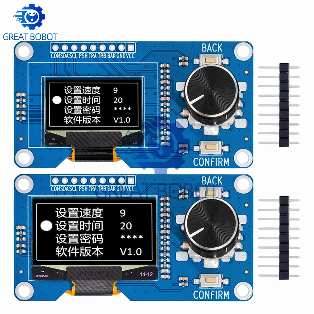 OLED Display 0.96/1.3" + EC11 Rotary Encoder Module for Arduino OLED Display Module Axl