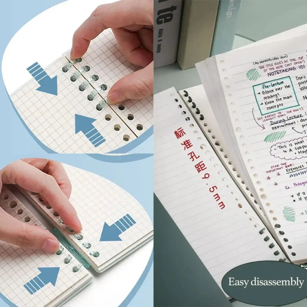 4-Pack Transparent Loose-Leaf Book Covers A4 A5 B5 – PP DIY Loose-Leaf Book Cover Axl