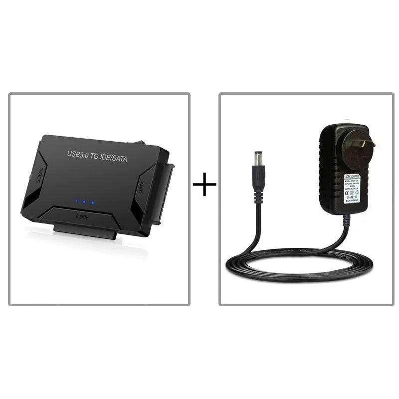 USB 3.0 to SATA Adapter Cable – HDD & SSD Data Transfer SATA USB Adapter Axl AU-1pcs