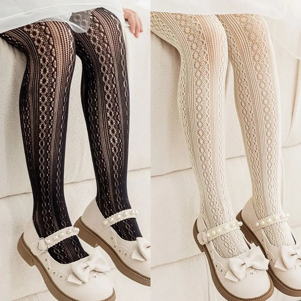 Girls Nylon Mesh Pantyhose – Soft Cartoon Stockings for Kids Kids Pantyhose Axl