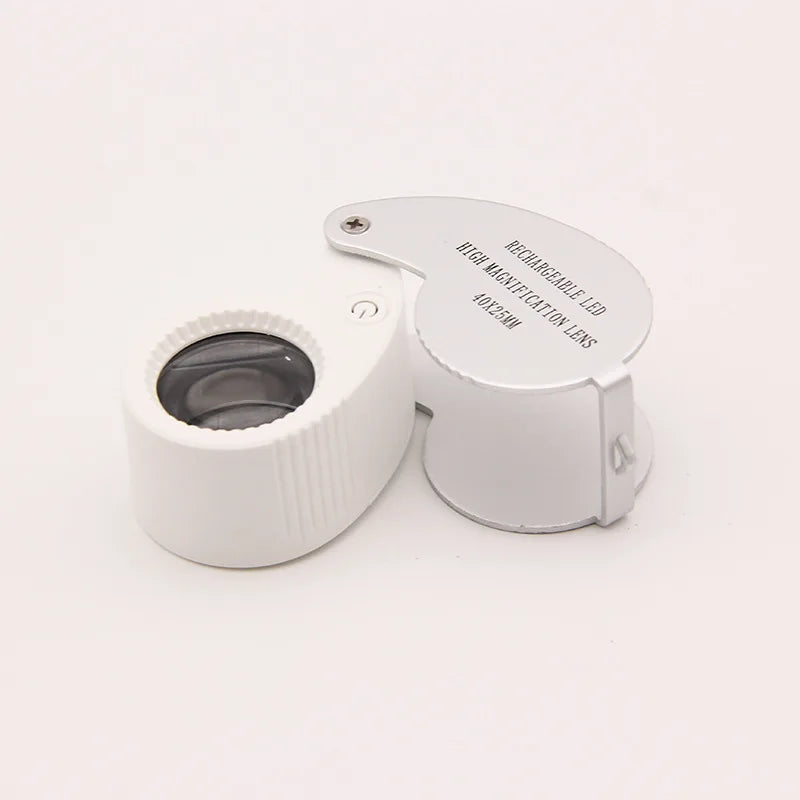 40X 60X LED Magnifier – USB Rechargeable Portable Loupe LED Magnifying Loupe Axl No purple light 60x