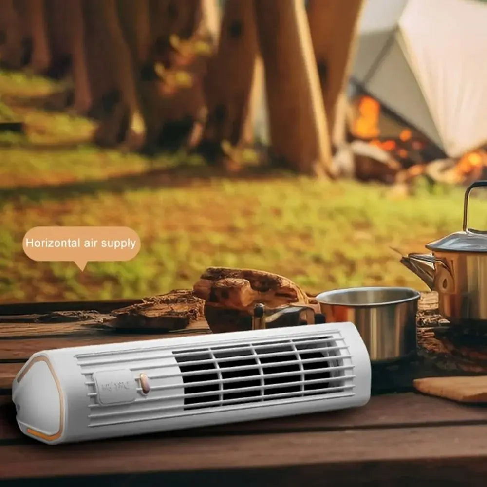 Portable Bladeless Tower Fan – 3-Speed Quiet USB-C Desk Fan Portable Tower Fan Axl
