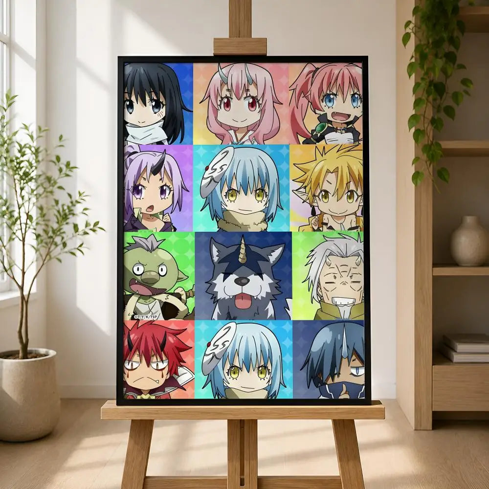 TenSura Anime Waterproof PVC Wall Poster – Peel & Stick HD Art Anime Wall Poster Axl