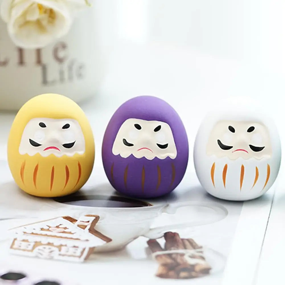 Japanese Ceramic Daruma Doll – Lucky Charm Home Decor Ornament Ceramic Figurine Axl