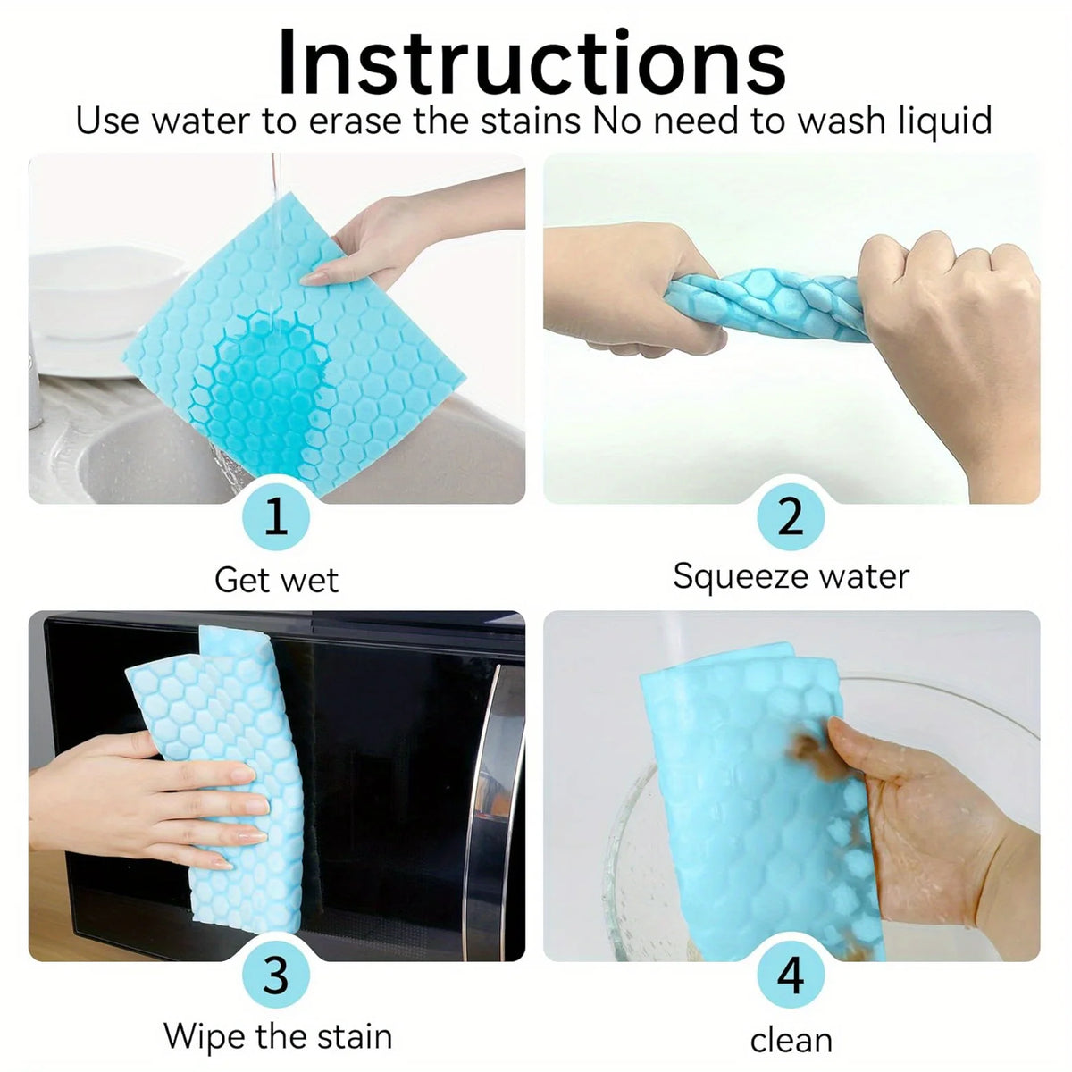 Magic Melamine Sponge Wipes – Reusable Super Absorbent Cloth Cleaning Sponge Wipes Axl