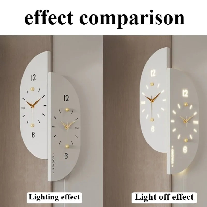 Nordic Corner Wall Clock – Silent Double-Face Acrylic Design Wall Clock Axl