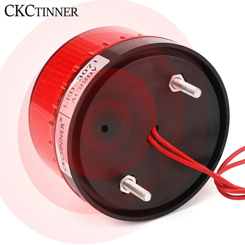 LED Strobe Warning Light 12V 24V 220V with Buzzer – LED-3071J Strobe Warning Light Axl