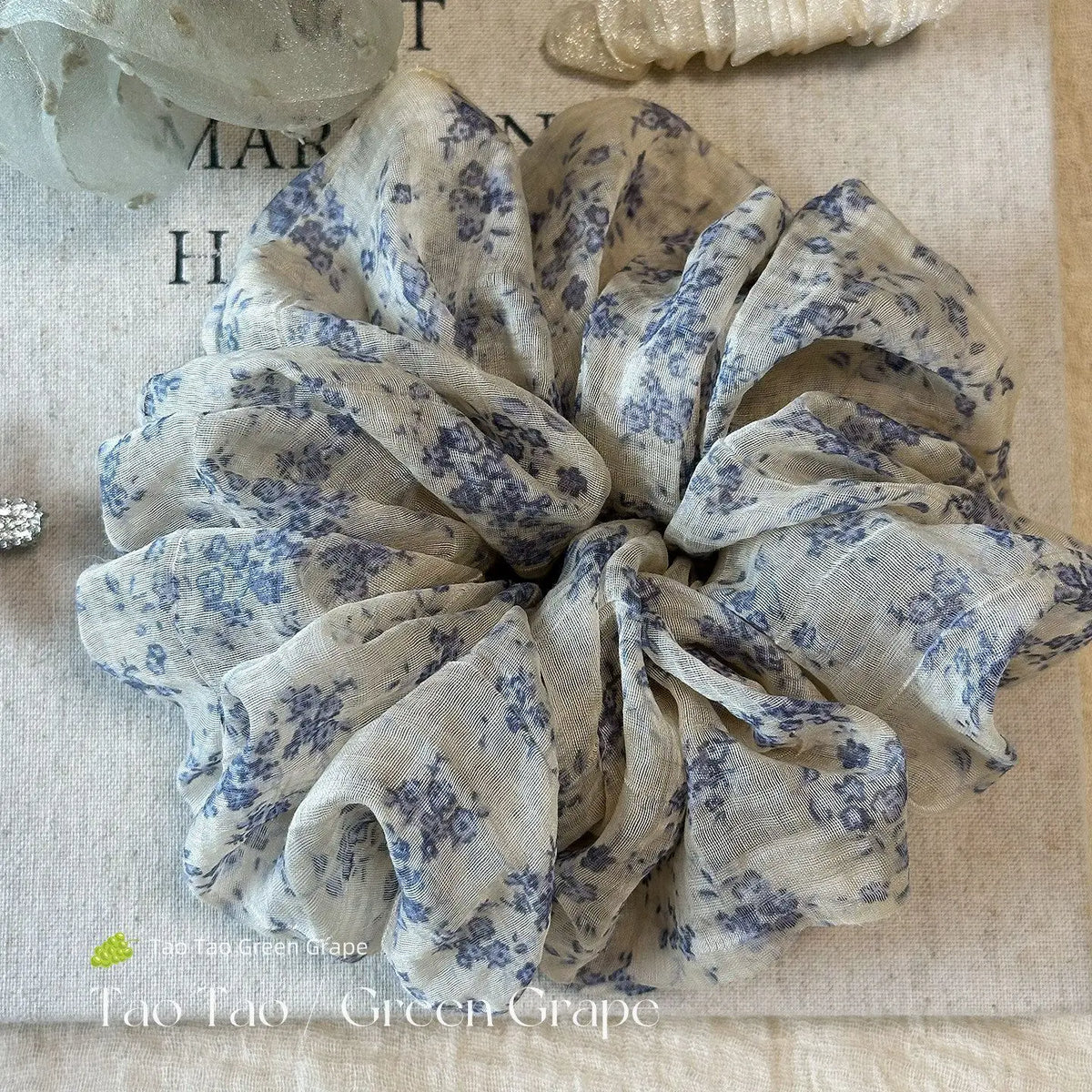 Leopard Print Hair Scrunchie – Large Elastic Retro Hair Tie Hair Scrunchie Axl N1-1PCS