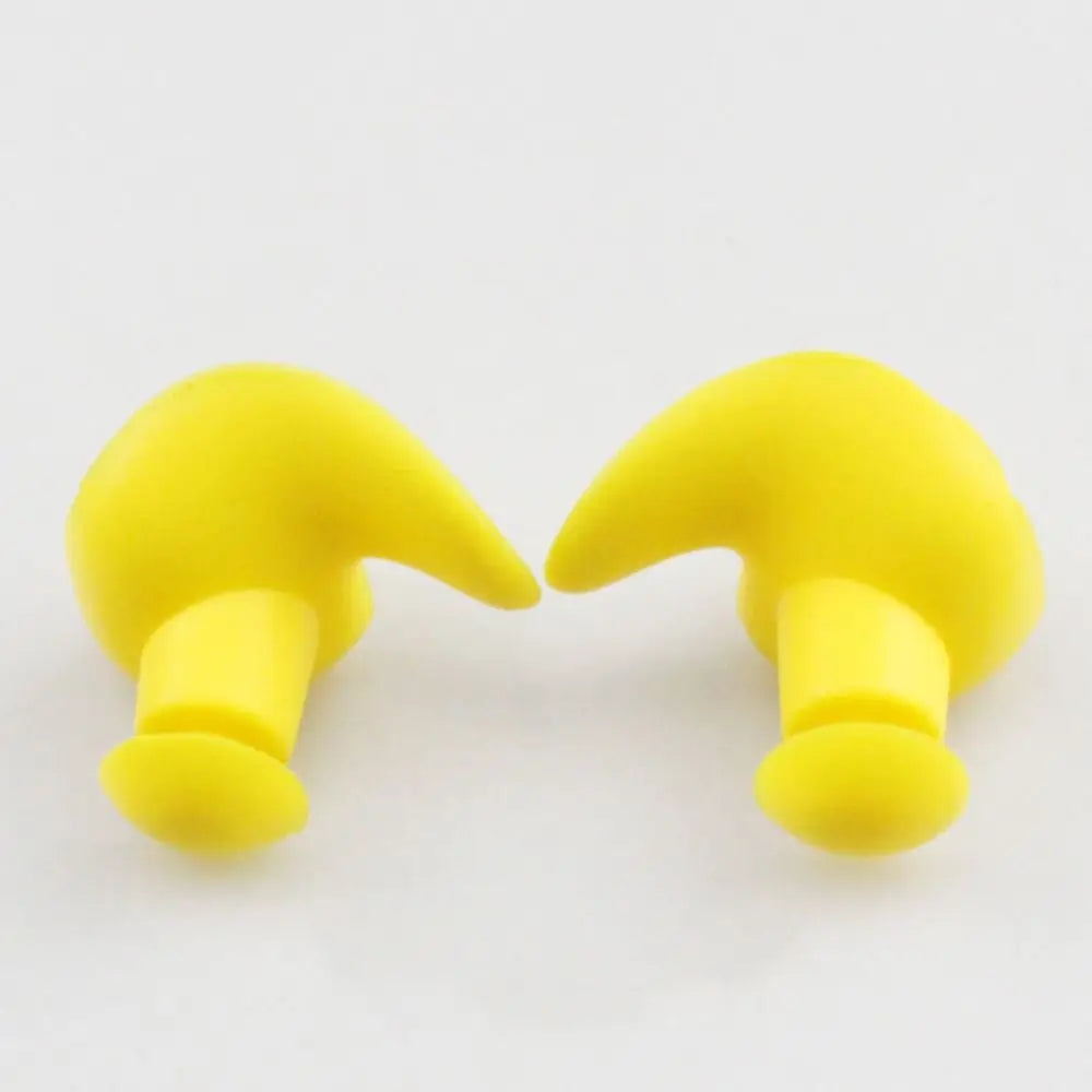 Silicone Swimming Earplugs – Waterproof Ear Plugs with Storage Box Swimming Earplugs Axl yellow-without case