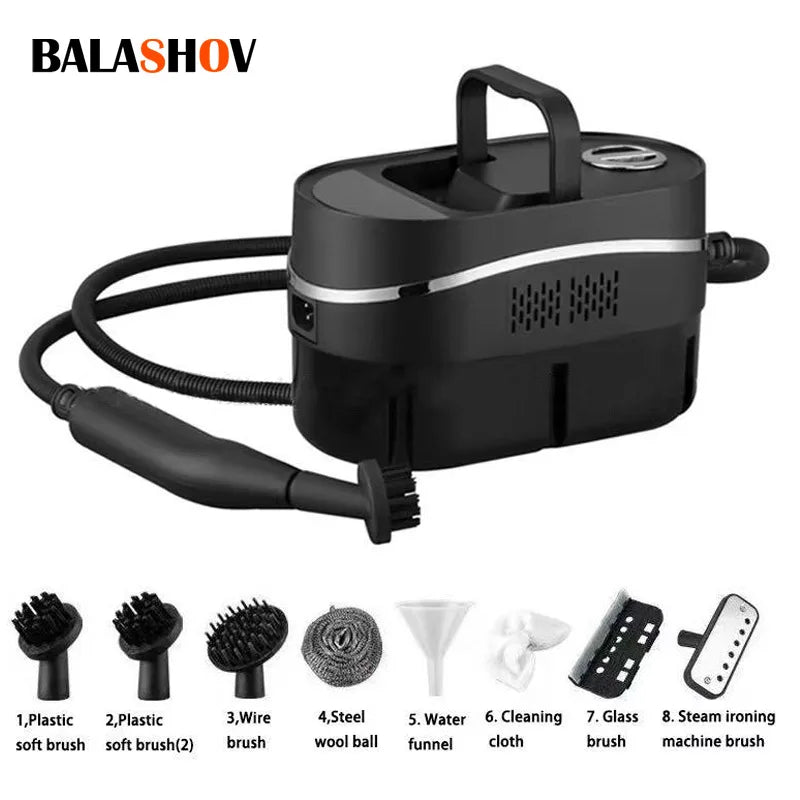 BALASHOV 2500W Handheld Steam Cleaner – Home, Car & Kitchen Handheld Steam Cleaner Axl WHITE 220 V