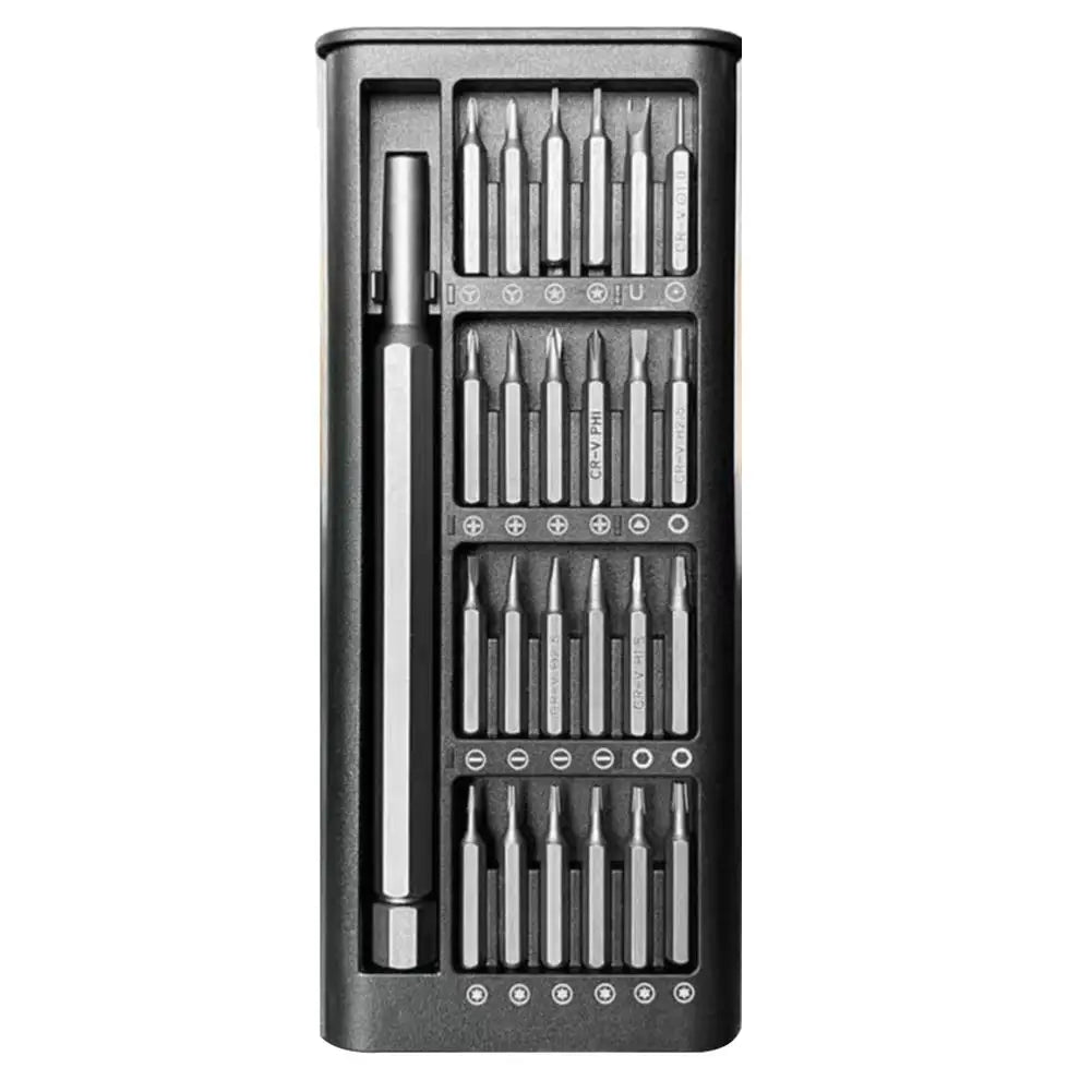 25-in-1 Precision Screwdriver Set – Torx, Hex & Flat Bits Precision Screwdriver Set Axl Alloy Handle