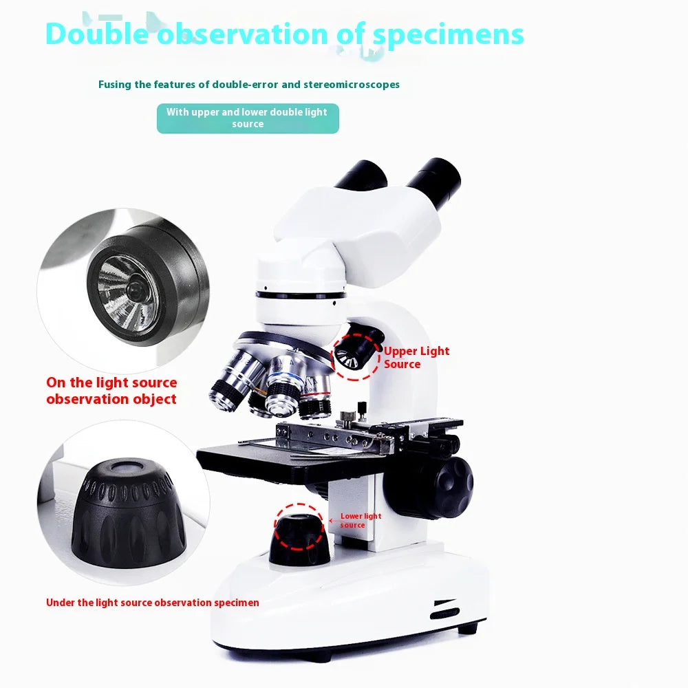 Binocular Biological Microscope 40X–640X | Teaching & Lab Biological Microscope Axl