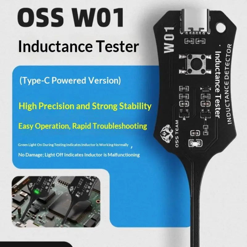 OSS Inductor Detector – Coil & Motherboard Fault Tester Tool Inductance Tester Axl