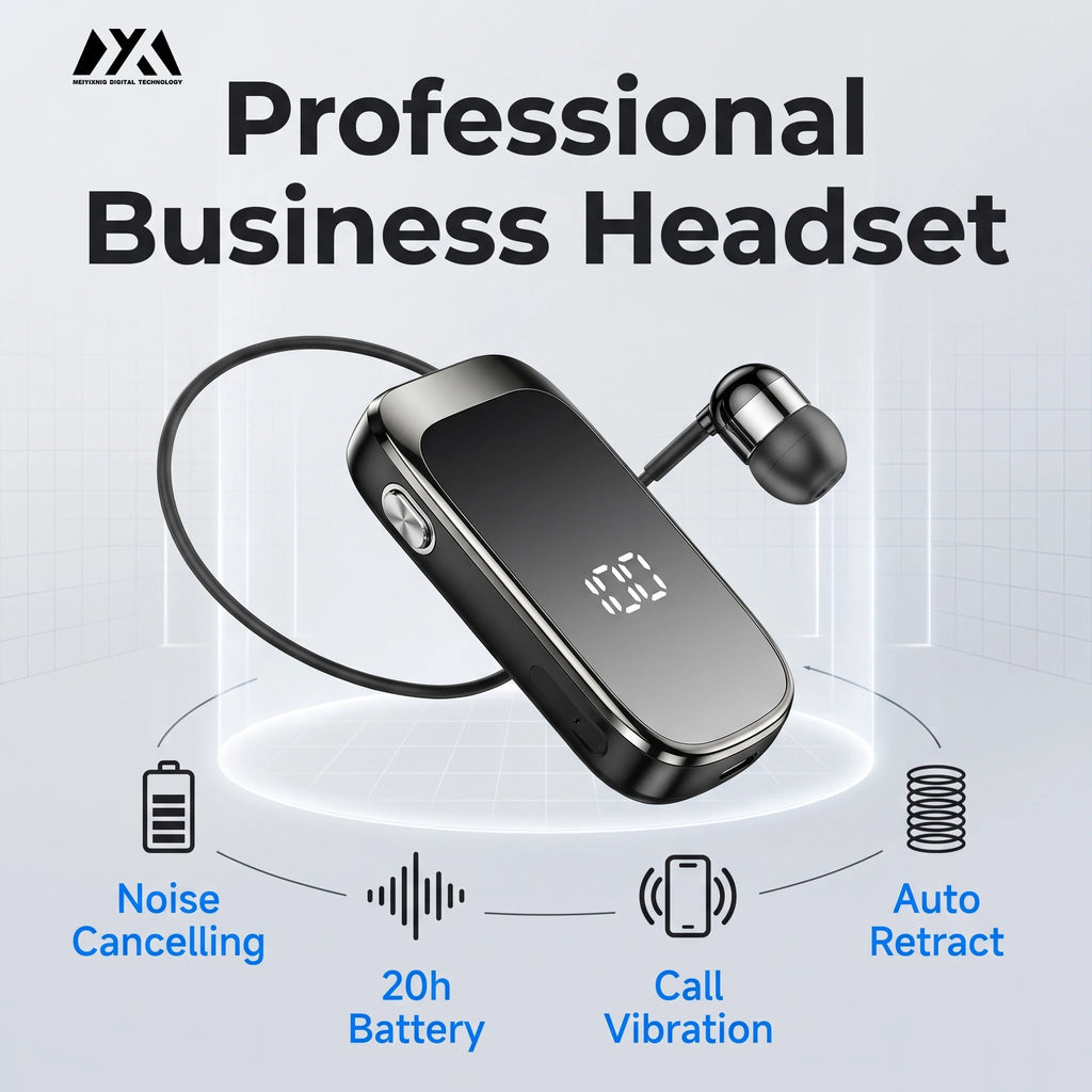 K20 Clip-On Bluetooth Earphone – Single Ear Wireless Headset Bluetooth Earphone Axl