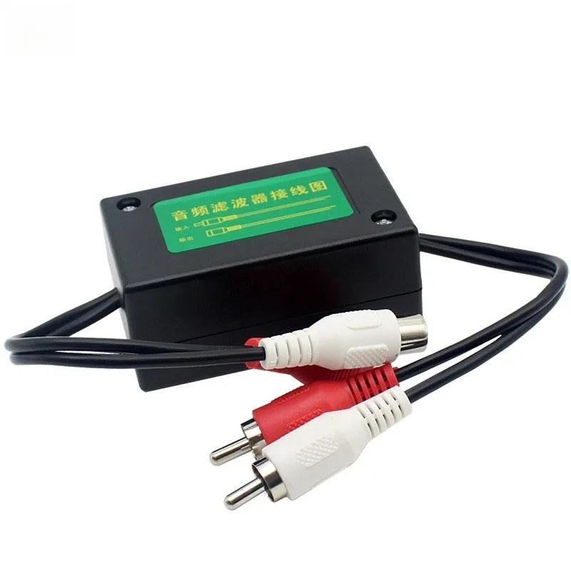 Car Audio Ground Loop Isolator – 3.5mm & RCA Noise Filter Audio Noise Filter Axl
