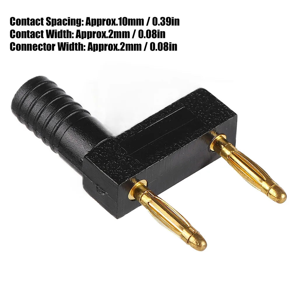 Gold-Plated Banana Probe Shorting Connectors – 10 Pack Electrical Test Connector Axl