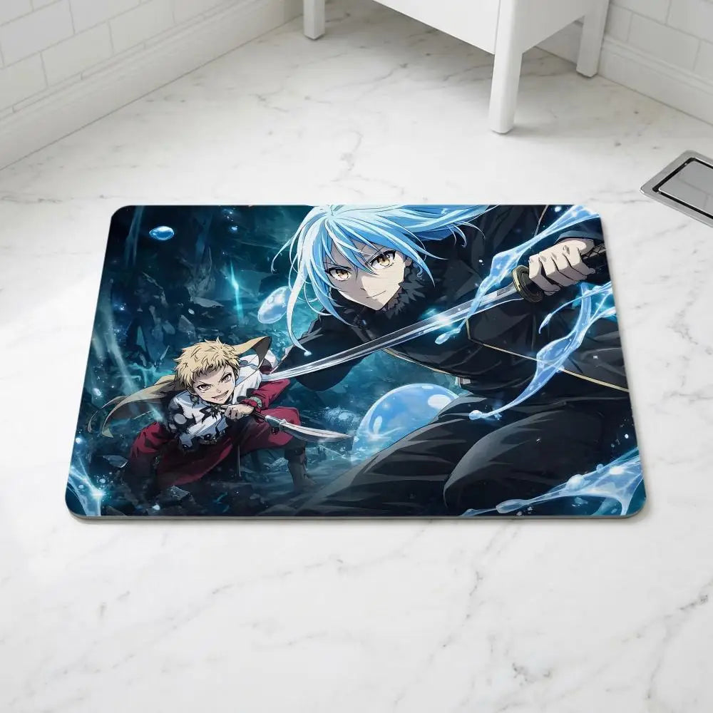 Diatomite Bath Mat Anime Slime – Quick Dry & Non-Slip Diatomite Bath Mat Axl