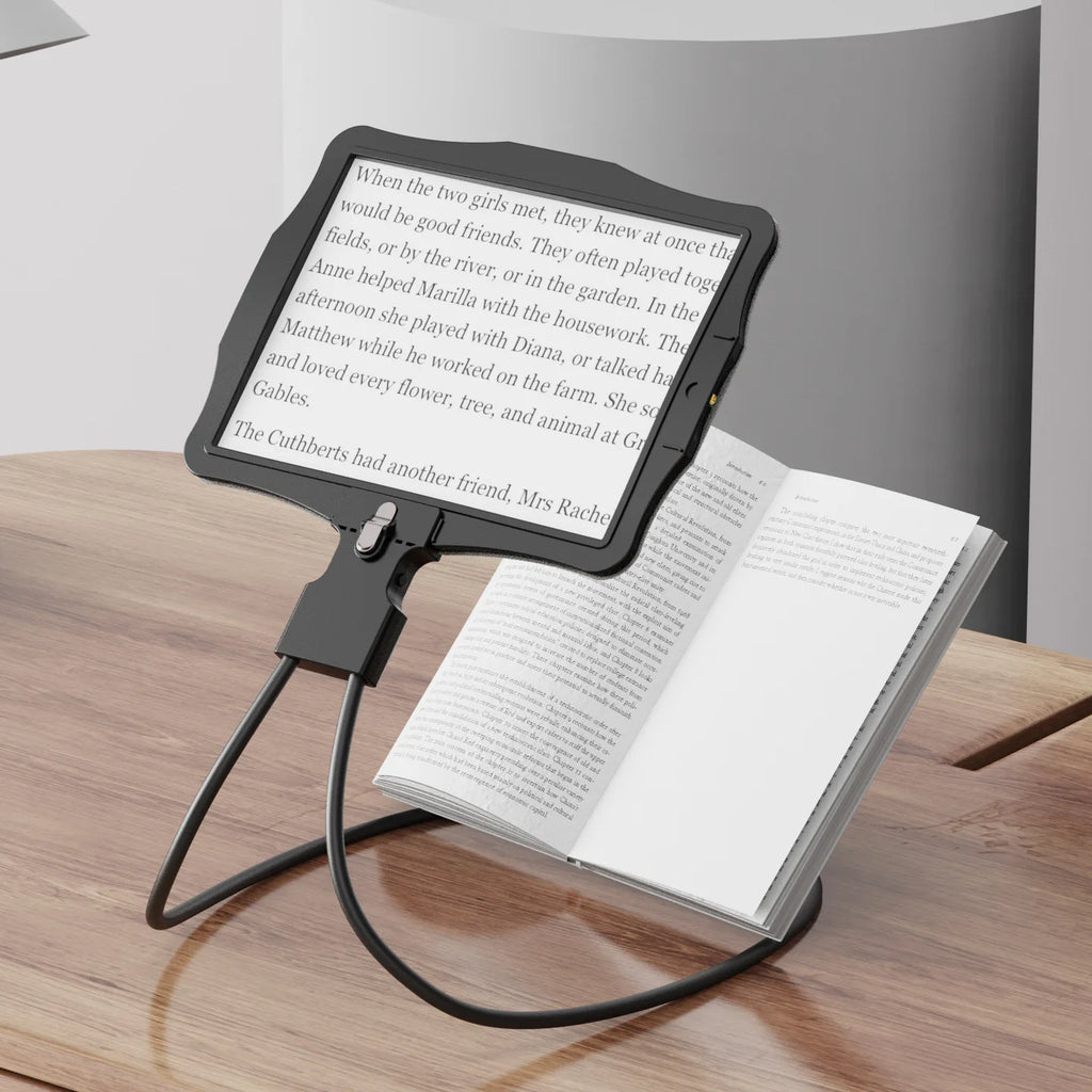 Hands-Free Neck Magnifier – 50 LED Rechargeable Large Screen Hands-Free Magnifier Axl