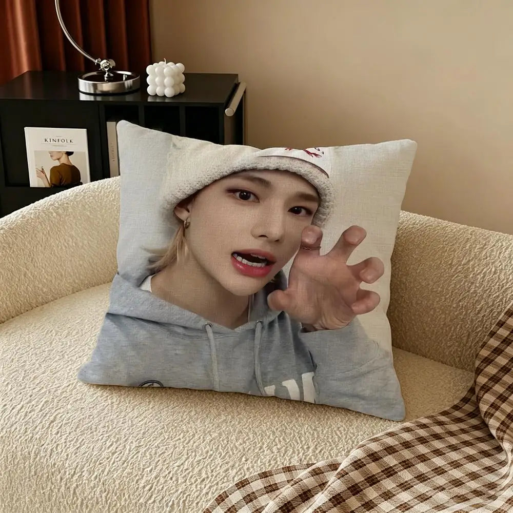 Natural Linen Cushion Cover – Sofa, Bed & Chair Pillow Case Linen Cushion Cover Axl