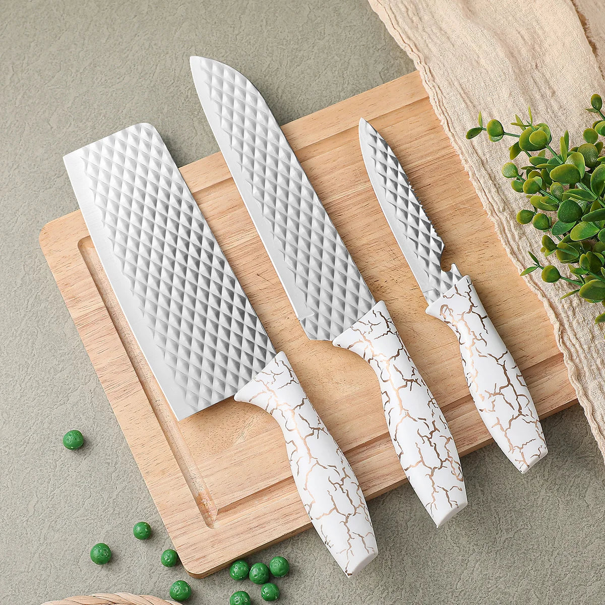 3-Piece Stainless Steel Kitchen Knife Set | Multi-Use Home Knives Kitchen Knife Set Axl