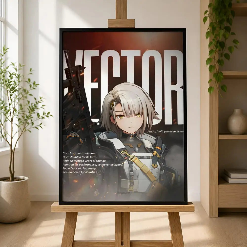 Girls' Frontline PVC Wall Poster – Peel & Stick HD Art Decor Wall Art Poster Axl