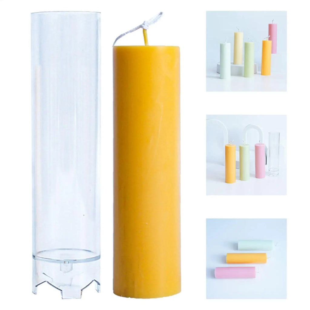 3D Cylinder Candle Stick Mold – DIY Taper Candle Making Kit Candle Making Mold Axl