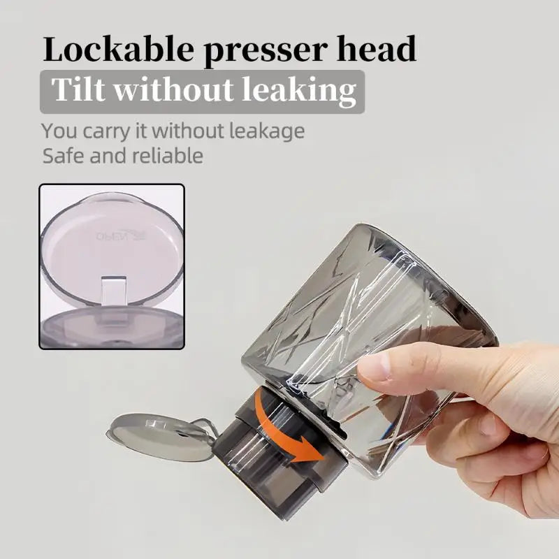 Refillable Lockable Pump Dispenser – Nail & Makeup Remover Bottle Nail Pump Dispenser Axl