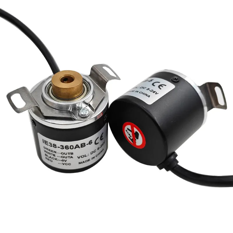 IE38 Hollow Shaft Incremental Rotary Encoder 12-24V 100-1000PPR Rotary Encoder Sensor Axl
