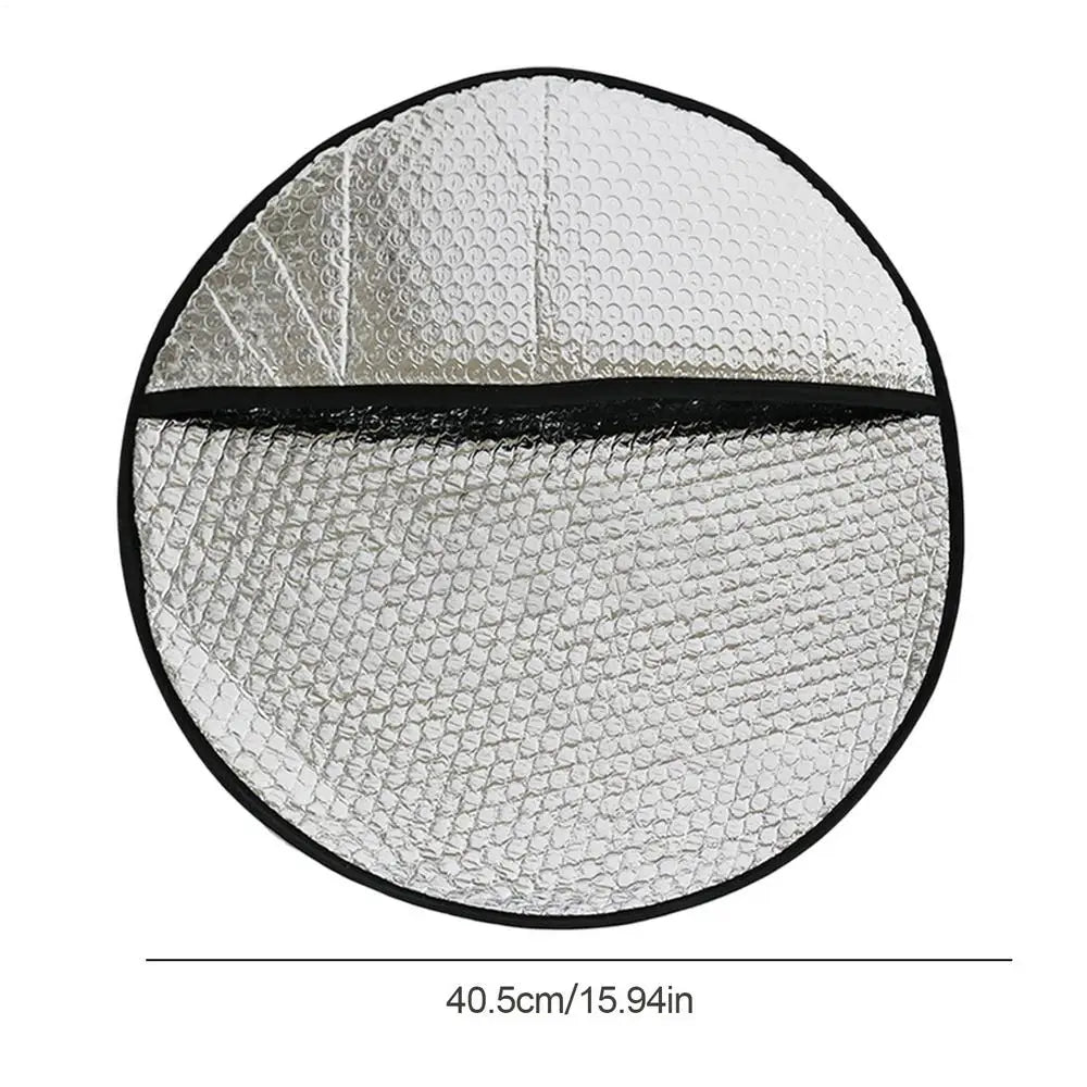 Foldable Aluminum Foil Steering Wheel Sun Shade Cover | UV Block Steering Wheel Sun Shade Axl 1pcs