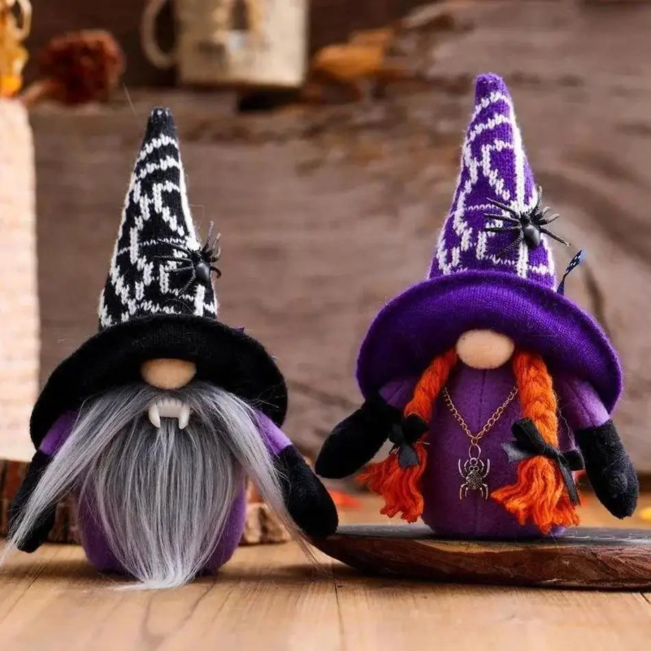 Halloween Gnome Dwarf Doll – Spooky Desktop Ornament Decor Halloween Gnome Ornament Axl