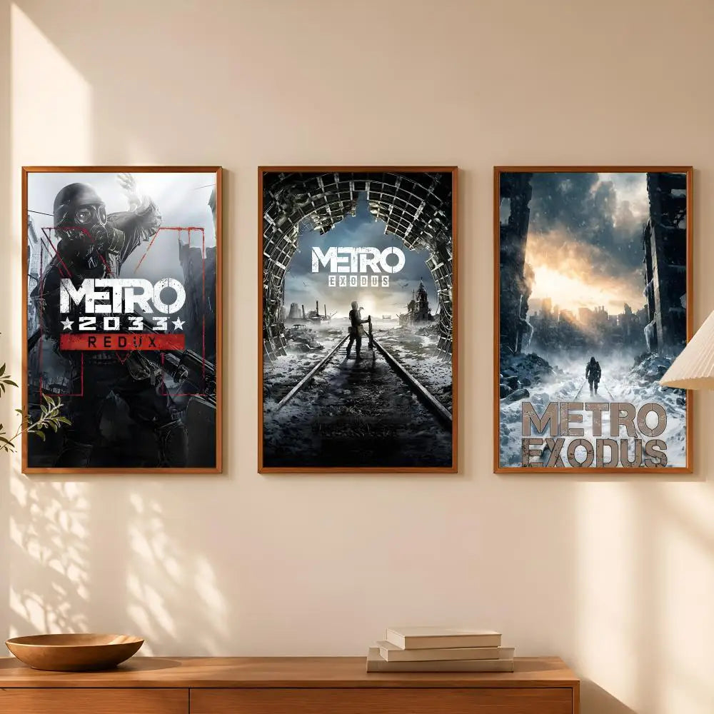 Metro Exodus HD PVC Wall Poster – Self-Stick & Waterproof Wall Art Poster Axl