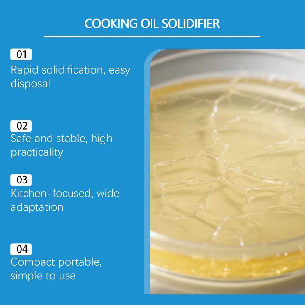 Cooking Oil Solidifier Powder – Kitchen Grease Disposal Agent Oil Solidifier Powder Axl