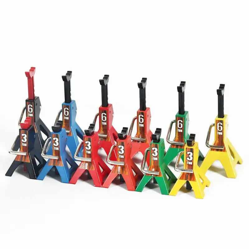 RC Car Scale Jack Stands – Metal Lift for 1/24 & 1/18 Models RC Scale Accessory Axl