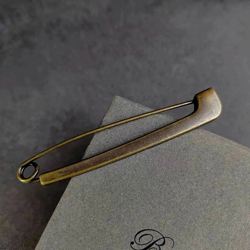 Retro Bronze Large Metal Safety Pins for Clothing & Scarves Metal Safety Pins Axl A7