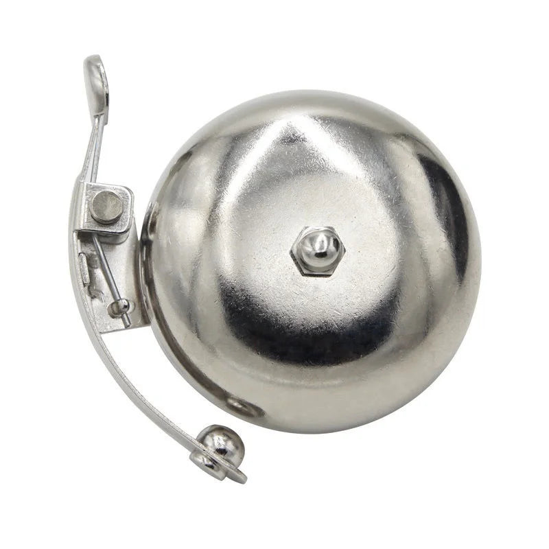 Retro Loud Aluminium Bike Bell – Mountain & Road Bike Ring Horn Bicycle Bell Axl Silver