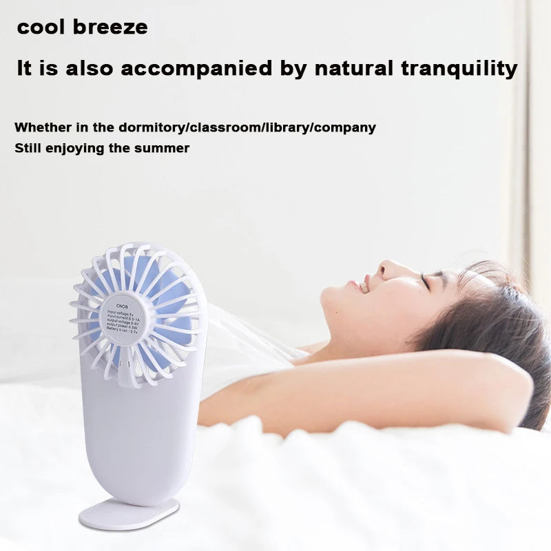 Portable Handheld Fan with Base & Hanging Rope | 3 Colors Portable Handheld Fan Axl