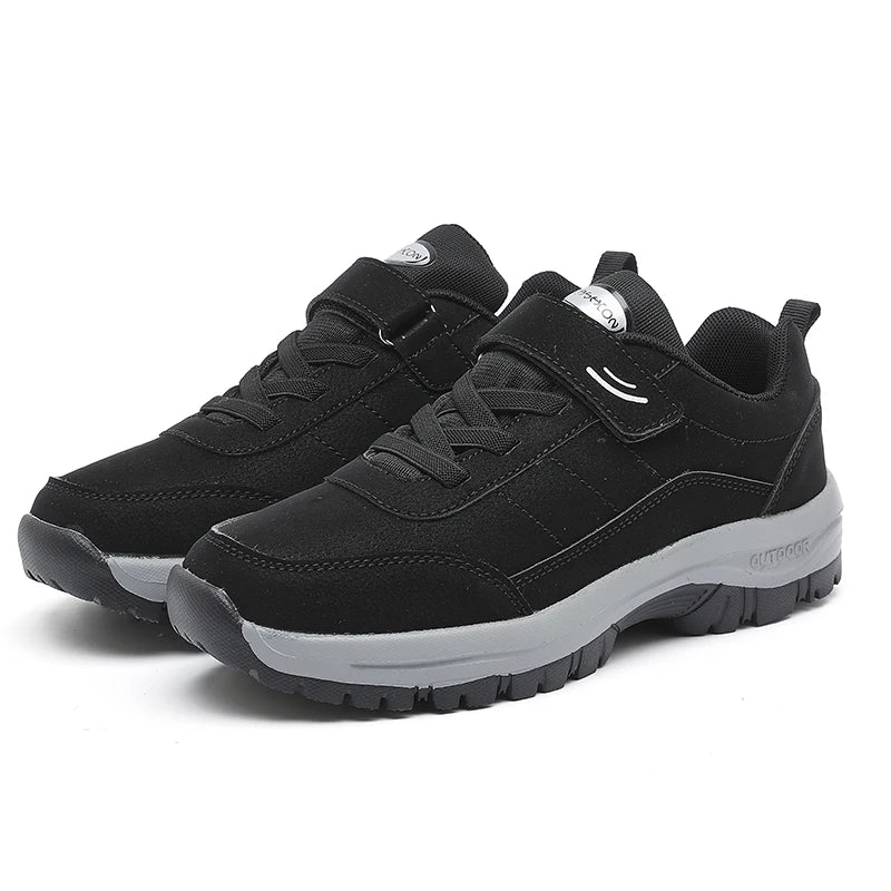ZULIWAGN Men's Chunky Outdoor Sneakers | Durable Walking Shoes Men's Chunky Sneakers Axl 36 Black white