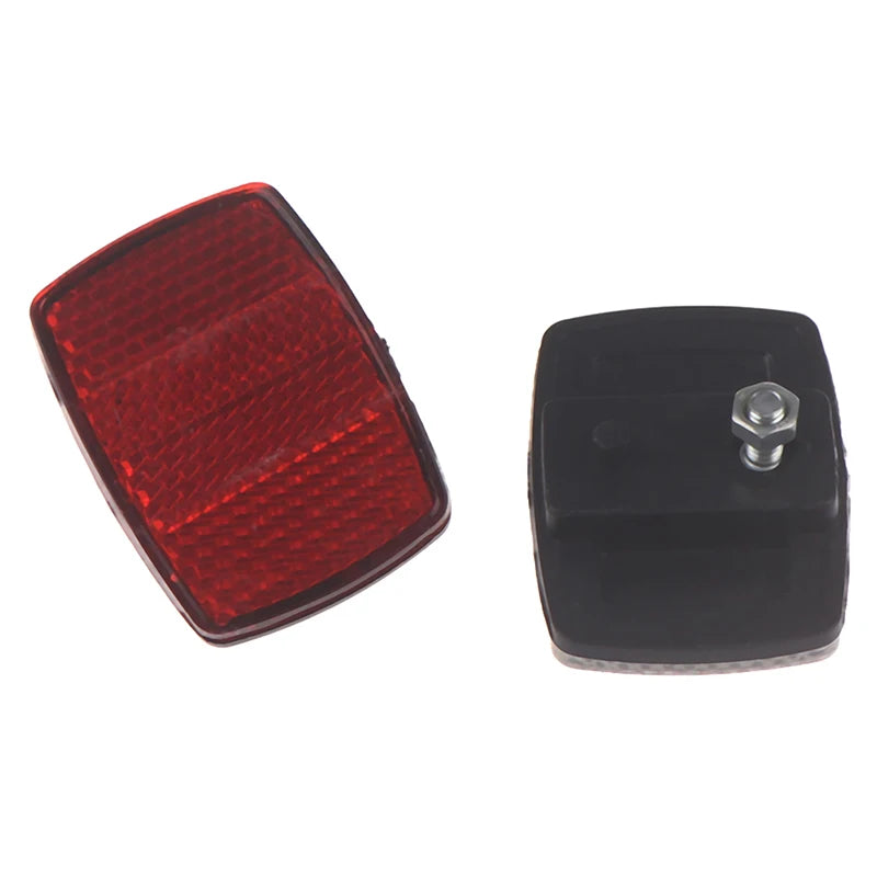 Bicycle Front & Rear Plastic Reflector – Bike Safety Warning Bike Safety Reflector Axl