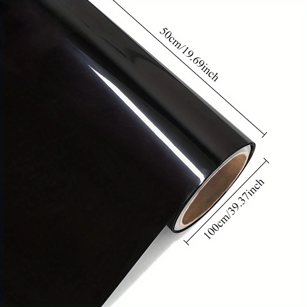 Glossy Black Car Vinyl Wrap Film – Bubble-Free Air Release Car Vinyl Wrap Film Axl Glossy Black