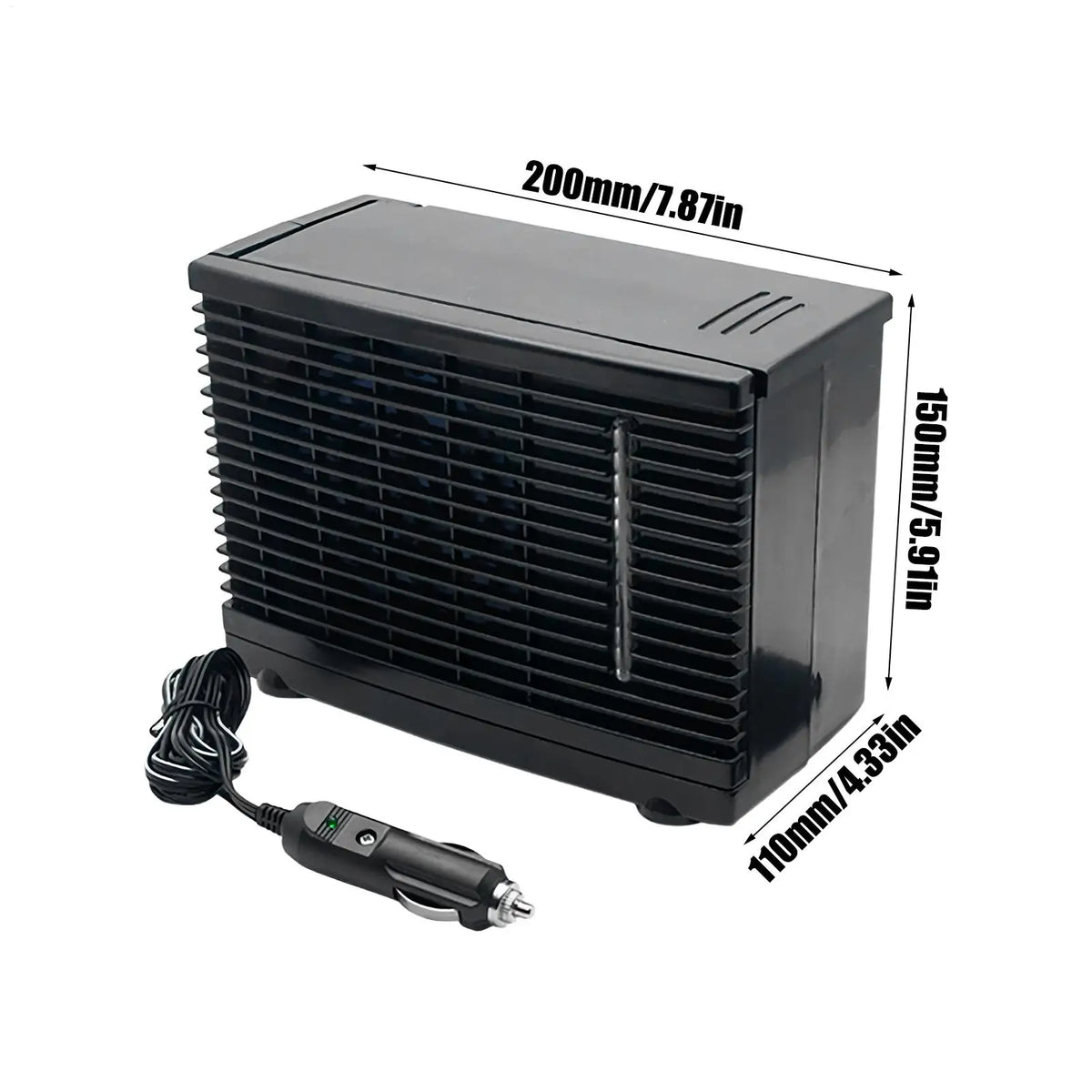 12V Portable Evaporative Car Cooler Fan – Water Tank Design Portable Car Cooler Axl
