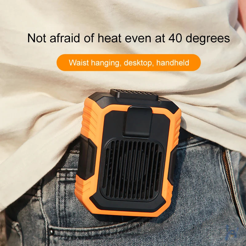 Wearable Waist Clip Fan – USB Rechargeable Portable Mini Fan Portable Clip Fan Axl