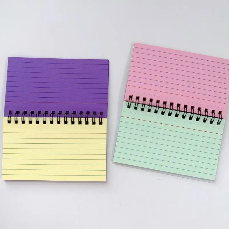 Colour Tearable Mini Notebook – 50-Sheet Coil Memo Pad Mini Notebook Axl