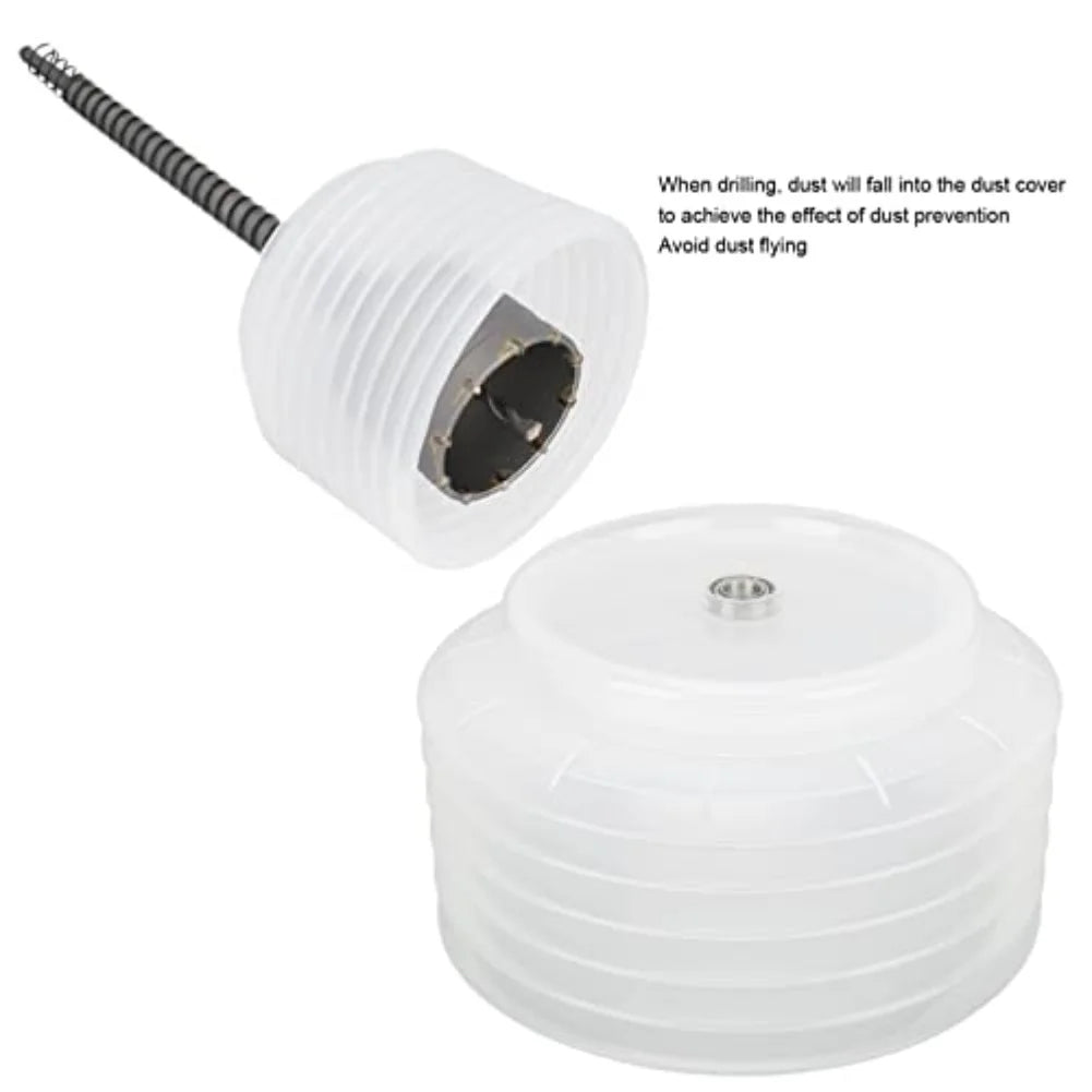 Silicone Drill Dust Collector – Transparent Dust Bowl for Drills Drill Dust Collector Axl