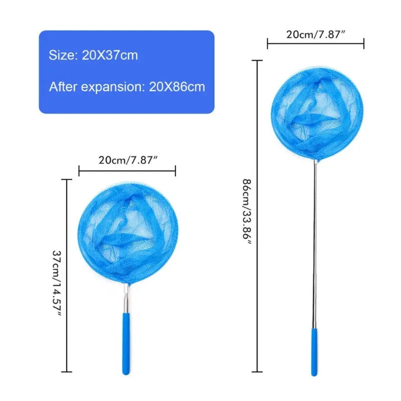 Telescopic Pool Skimmer Net – Leaf & Debris Cleaning Net Pool Skimmer Net Axl