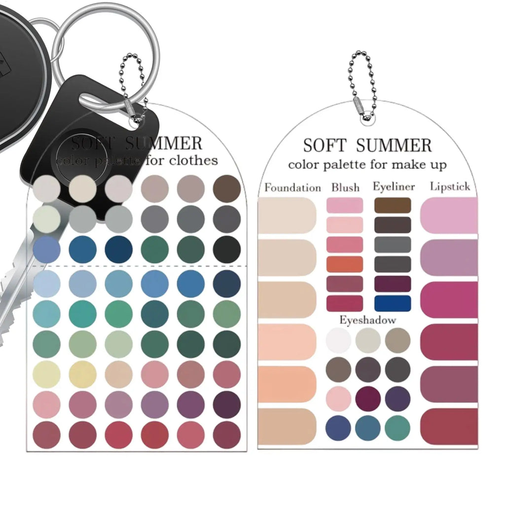 Soft Summer Color Palette Cards – Seasonal Style & Makeup Guide Color Analysis Card Axl Default Title