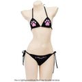 Anime Cat Paw Bikini Set – Women's Cosplay Swimsuit Costume Cosplay Bikini Set Axl black-1set One Size