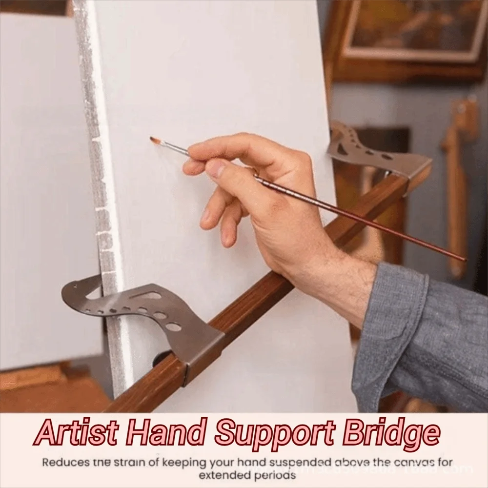 Wood Artist Hand Support Bridge – Adjustable Wrist Rest Stand Artist Wrist Rest Bridge Axl
